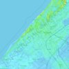 Mapa topográfico La Haya, altitud, relieve