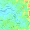 Mapa topográfico Angat, altitud, relieve