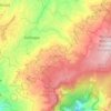 Mapa topográfico Siachoque, altitud, relieve