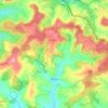 Mapa topográfico Breux, altitud, relieve