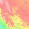Mapa topográfico محافظة العلا, altitud, relieve