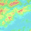 Mapa topográfico 界首乡, altitud, relieve