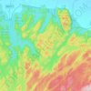 Mapa topográfico Kharkutta, altitud, relieve