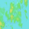 Mapa topográfico Lac Pecten, altitud, relieve