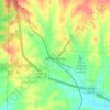 Mapa topográfico Willow Springs, altitud, relieve