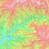 Mapa topográfico Rampur, altitud, relieve
