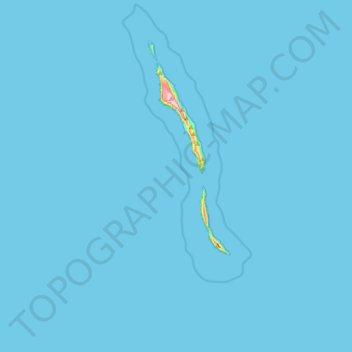 Mapa topográfico Zona de Proteção Especial das Ilhas Desertas, altitud, relieve