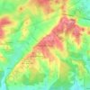 Mapa topográfico Winterslow, altitud, relieve