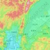 Mapa topográfico 大津市, altitud, relieve