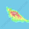 Mapa topográfico Futuna, altitud, relieve