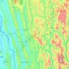 Mapa topográfico Lunglei, altitud, relieve