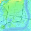 Mapa topográfico South Philadelphia, altitud, relieve