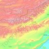 Mapa topográfico 阿合奇县, altitud, relieve