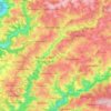 Mapa topográfico 53819, altitud, relieve