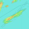Mapa topográfico Isle Royale National Park, altitud, relieve
