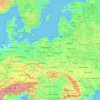 Mapa topográfico Poland, altitud, relieve