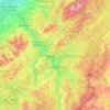 Mapa topográfico Beauce, altitud, relieve