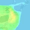 Mapa topográfico Kaktovik, altitud, relieve