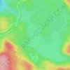 Mapa topográfico Lac Tremblay, altitud, relieve