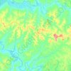 Mapa topográfico Ibitiruna, altitud, relieve