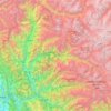 Mapa topográfico Kullu, altitud, relieve