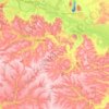 Mapa topográfico Онуфріївська селищна громада, altitud, relieve