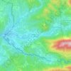 Mapa topográfico Mollans-sur-Ouvèze, altitud, relieve