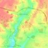 Mapa topográfico Little Hadham, altitud, relieve