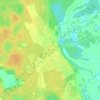 Mapa topográfico Мамонтово, altitud, relieve