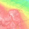Mapa topográfico Cottonwood County, altitud, relieve