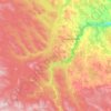 Mapa topográfico Brazeau County, altitud, relieve