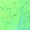 Mapa topográfico Kurigram Sadar Upazila, altitud, relieve