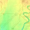 Mapa topográfico Pemiscot County, altitud, relieve