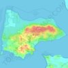 Mapa topográfico French Island, altitud, relieve