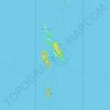 Mapa topográfico Phi Phi Islands, altitud, relieve