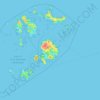 Mapa topográfico Isles of Scilly, altitud, relieve