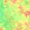 Mapa topográfico Вишнівська сільська громада, altitud, relieve