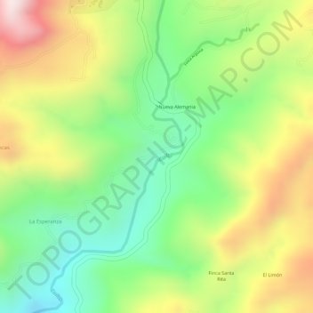 Mapa topográfico cuilco, altitud, relieve