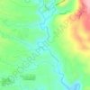 Mapa topográfico Matina River, altitud, relieve