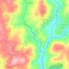 Mapa topográfico Rio Dinha, altitud, relieve