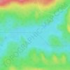Mapa topográfico Little Green Lake, altitud, relieve