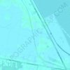 Mapa topográfico Terusan Besar Kiri, altitud, relieve