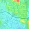 Mapa topográfico Kampung Melayu Subang Tambahan, altitud, relieve