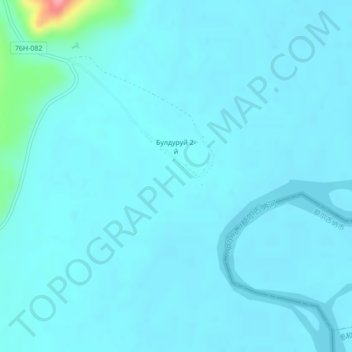 Mapa topográfico Булдуруй 2-й, altitud, relieve