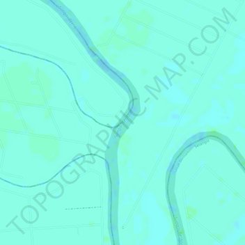 Mapa topográfico Bernam River, altitud, relieve