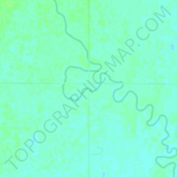 Mapa topográfico Moccasin Creek, altitud, relieve