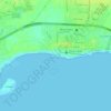 Mapa topográfico Playa Boca Chica, altitud, relieve