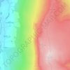 Mapa topográfico Mallerstang Edge, altitud, relieve