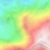 Mapa topográfico Refuge du Goûter, altitud, relieve