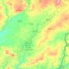 Mapa topográfico Ribeira do Aravil, altitud, relieve